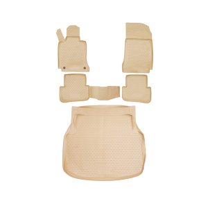 Mercedes C Class 3D Floor-Trunk Mats - Omac - SD KIT - Beige - '10-'14 Mercedes C Class 3D Floor-Trunk Mats - Omac - SD KIT - Beige - '10-'14